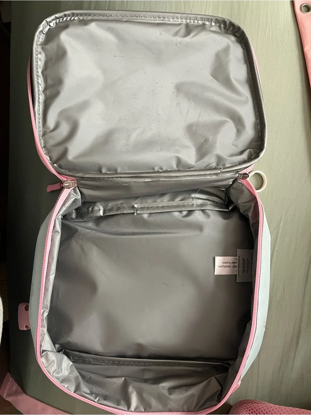 Target Pink Kids Backpack with Sequins, Avocado & Roller Skate Patches